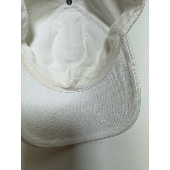 Nike Swoosh Logo Golf Ball Cap Hat White Mens Adjustable One Size - Picture 3 of 6
